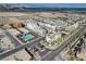 Aerial view of Cordillera community, showcasing modern townhomes and a pool at 651 Sentinel Spire St, Las Vegas, NV 89138