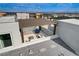 Aerial view of rooftop deck with pergola and seating area at 651 Sentinel Spire St, Las Vegas, NV 89138