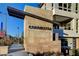 Modern Cordillera community entrance with stone and metal accents at 651 Sentinel Spire St, Las Vegas, NV 89138