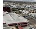 Aerial view showcasing a parking structure and surrounding urban landscape at 200 W Sahara Ave # 1609, Las Vegas, NV 89102