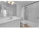 Simple bathroom with shower/tub and white vanity at 10596 Corte Sierra St, Las Vegas, NV 89183