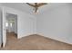 Bedroom with double door closet and carpet flooring at 10596 Corte Sierra St, Las Vegas, NV 89183