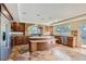 Spacious kitchen with large island and stainless steel appliances at 4327 Melrose Abbey Pl, Las Vegas, NV 89141