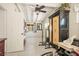 Bright bedroom with beamed ceilings, tiled floors and lots of space at 16 Cerrito St, Blue Diamond, NV 89004