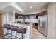 Modern kitchen with granite countertops and stainless steel appliances at 8255 Las Vegas Blvd # 1819, Las Vegas, NV 89123