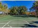 Outdoor basketball court with professional lines and well maintained surfaces at 9809 Miss Peach Ave, Las Vegas, NV 89145