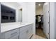 Bathroom featuring double sinks with vanity and a walk-in closet at 510 Duvet Ct, Henderson, NV 89012