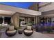 Inviting outdoor patio area with comfortable seating and a view of the luxurious pool at 607 Alpine Summit Dr, Henderson, NV 89012