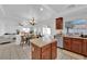 Open-concept kitchen with stainless steel appliances and a view to the living room at 10568 Salmon Leap St, Las Vegas, NV 89183