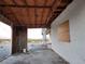 Unfinished garage space with exposed framing and views of the surrounding desert at 4780 Horizon Ave, Pahrump, NV 89060