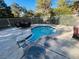 Private in-ground hot tub surrounded by a white fence, offering a relaxing outdoor space at 2851 S Valley View Blvd # 1120, Las Vegas, NV 89102