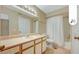 Clean bathroom with a shower/tub combo and updated vanity at 2300 E Silverado Ranch Blvd # 1094, Las Vegas, NV 89183