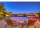 Resort style pool and spa at twilight at 2994 San Lorenzo Ct, Henderson, NV 89052