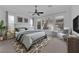Comfortable bedroom features large windows and neutral decor at 45 Moltrasio Ln, Henderson, NV 89011