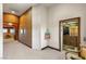 Hallway with an elevator leading to rooms with views of the city at 1309 Imperia Dr, Henderson, NV 89052