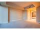 Spacious bedroom with neutral carpeting and natural light, providing a blank canvas for personalization at 2700 Las Vegas Blvd # 2702, Las Vegas, NV 89109