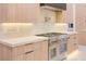 Modern kitchen with stainless steel appliances and custom cabinets at 8780 Haven St, Las Vegas, NV 89123