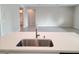 Kitchen island with stainless steel sink at 4761 E Sandalwood Dr, Pahrump, NV 89061