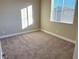 Well-lit bedroom with carpeted floor and window at 9902 Belikove Manor Ave, Las Vegas, NV 89178