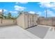 Wooden storage shed in the backyard at 3936 Rhine Way, Las Vegas, NV 89108