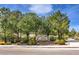 Somerset Hills Park sign with lush trees and landscaping. The sign is made of natural stone at 10909 Bramante Dr, Las Vegas, NV 89141