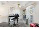 Small dining area with table and chairs near patio door at 2300 E Silverado Ranch Blvd # 1165, Las Vegas, NV 89183