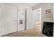 Hallway with two doors and a dartboard at 2300 E Silverado Ranch Blvd # 1165, Las Vegas, NV 89183