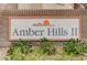 Amber Hills II community entrance sign at 9580 W Reno Ave # 238, Las Vegas, NV 89148