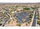 This aerial shows the community pool, amenities, manicured landscaping, and ample parking at 2804 Josephine Dr, Henderson, NV 89044