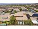 Aerial view showcases the beautiful tile roof and landscaping of this single-Gathering home at 2804 Josephine Dr, Henderson, NV 89044