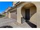 Front porch with bench and brick pavers at 2796 Sipe Springs St, Las Vegas, NV 89142