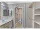 This bathroom includes a vanity, closet, and toilet at 4860 Nara Vista Way # 104, Las Vegas, NV 89103