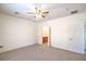 Large primary bedroom with ensuite bathroom access, ample space and natural light at 7625 Fieldfare Dr, North Las Vegas, NV 89084