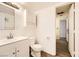 Bathroom features a white vanity and cabinet at 425 Oil Lantern Ln, Las Vegas, NV 89145
