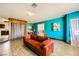 Spacious living room showcasing tile flooring and natural light at 425 Oil Lantern Ln, Las Vegas, NV 89145