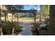 Beautifully landscaped courtyard with walkways and mature trees at 2606 S Durango Dr # 263, Las Vegas, NV 89117