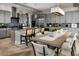 Modern kitchen with an island, stainless steel appliances, and ample counter space at 7133 Serene Creek St, Las Vegas, NV 89131