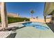 Large pool and spa surrounded by a spacious patio perfect for lounging at 537 Viva Serenade Way, Henderson, NV 89015