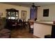 Open dining area with hardwood floors and a view to the kitchen at 4369 Greenhill Dr, Las Vegas, NV 89121