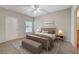 Well-lit bedroom with carpeted floors and neutral-toned decor at 8250 N Grand Canyon Dr # 2059, Las Vegas, NV 89166