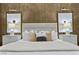 Elegant Primary bedroom with plush bedding and modern nightstands at 1228 Stellar Rim Ct, Henderson, NV 89012