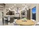 Gourmet kitchen with island, stainless steel appliances, and ample counter space at 1228 Stellar Rim Ct, Henderson, NV 89012