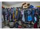 Well-stocked walk-in closet with shelving and hanging rods at 10633 Mount Blackburn Ave, Las Vegas, NV 89166