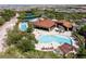 Community center with large pool, lap pool, and clubhouse at 33 Promontory Ridge Dr, Las Vegas, NV 89135