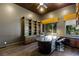 Spacious home office with built-in bookcases and a large desk at 33 Promontory Ridge Dr, Las Vegas, NV 89135