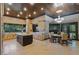 Gourmet kitchen with island, breakfast nook and lots of cabinet space at 33 Promontory Ridge Dr, Las Vegas, NV 89135