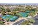 Expansive tennis and pickleball courts in community at 33 Promontory Ridge Dr, Las Vegas, NV 89135
