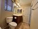 Bathroom with a single sink vanity and tile floors at 7961 Alta Lima Valley Ct, Las Vegas, NV 89178