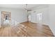 Spacious primary bedroom features wood-look floors and access to a private patio at 8517 Bayland Dr, Las Vegas, NV 89134
