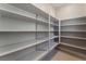 A spacious walk-in pantry features an abundance of shelving for ample storage at 659 Spotted Falcon St, Las Vegas, NV 89138